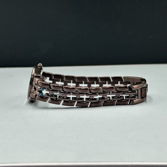 3/$30 Armitron Watch Women Metallic Brown Date Window Round Dial 8 Inch - Picture 11 of 16